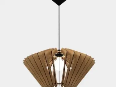 CEILING LIGHT LAMP 3D PRINT AND LASER CUT FILES MODEL 6 3D print model