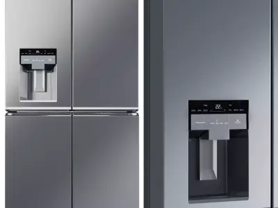 Collection Haier refrigerator freezer 01 3D Model Pack
