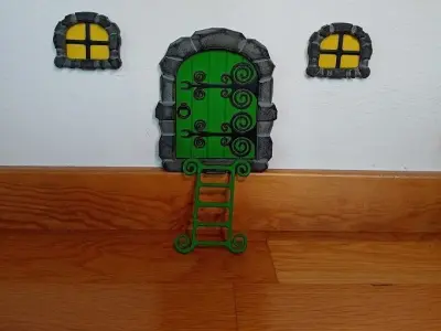 Pixie christmas door 3D print model