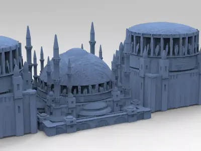Sci fi palaces designs 2  3D model
