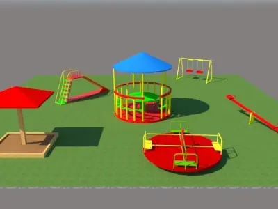 playground 3D model 8