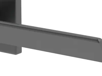 Carlisle Brass Manital Flash Door Handle Matt Black 3D model