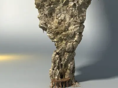 Realistic rock 2 Low-poly 3D model