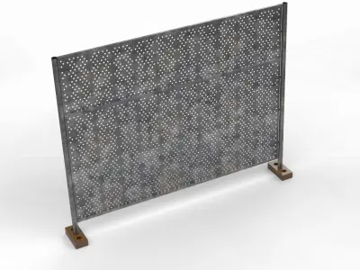 Temporary fencing 3D model