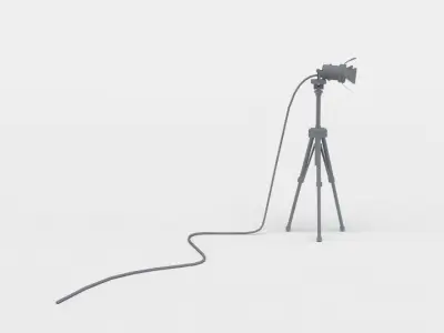 Light stand Low-poly 3D model purchase