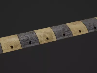 Traffic Bump Game Ready Model Low-poly 3D model