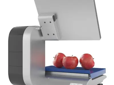 Self-service scales 3D model