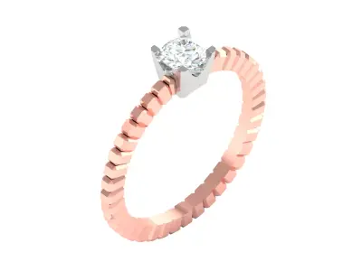 Women Ring  Render 3dm STL OBJ FBX Details 3D print model 402