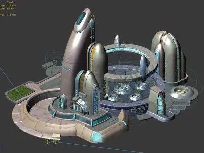 City State Building - Fleet Battery Generator 01 3D model