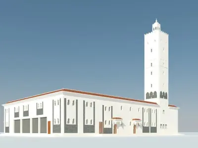 Mosque 3D Exterior 3D model