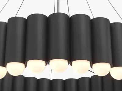 Carousel Chandelier PBR 3D model