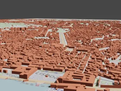 Lisboa Portugal CITY BUILDINGS 3D model
