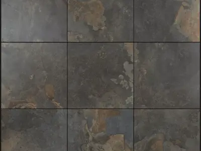 Yurtbay Seramik Kayah Rust 450x450 Set 2 3D model