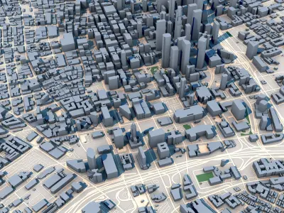 Los Angeles City United States 3D model