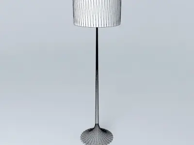 Spun Floor Light Free 3D model