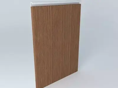 Door w aluminum profile Free 3D model