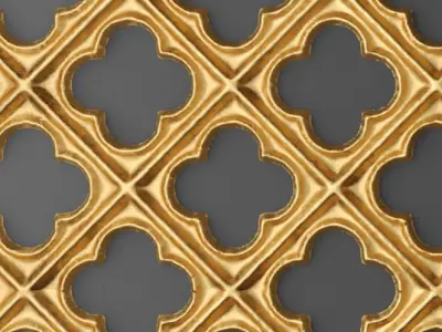 Panel lattice grille 3D 58 3D model