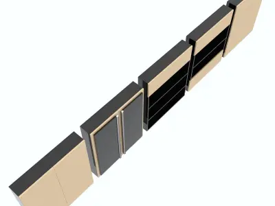 Bath Shelfs 03 3D model