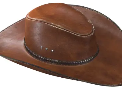 Cowboy Hat 8K PBR Textures 3D model