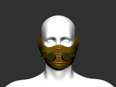 helmet high poly sculpt 3d printable  3D model 130
