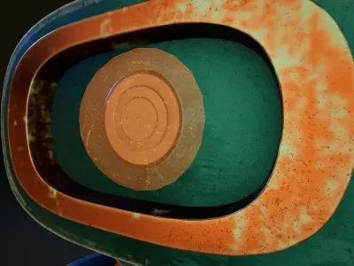 Magnetic Robot-Cleaner - Game-Ready 3D Model Low-poly 3D model