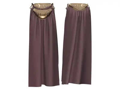 Full Belly Dancer Costume Low-poly 3D model