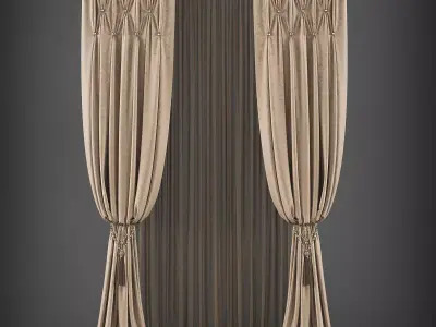 Curtain 3D model 273 Low-poly 3D model