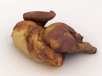 Roasted Half Chicken 3D model