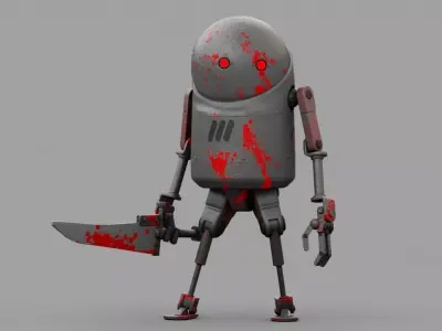 TOON KILLER rigged 3D model