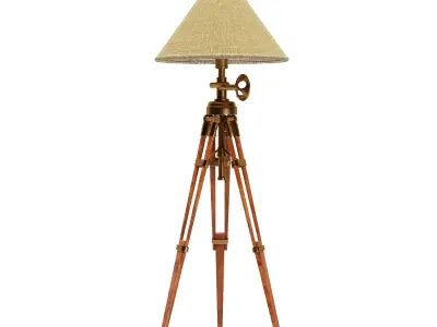Vintage Tripod Floor Lamp 3D model