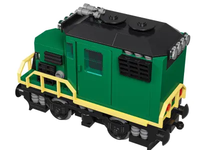 Train Mini Diesel-Electric Extinguisher Class D 3D model