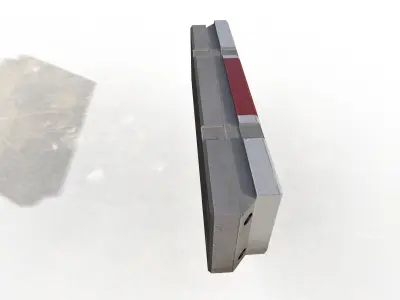 Concrete barrier textured unity asset prefab ready 3D model