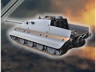 E-100 Krokodil 170mm Entwicklung super-heavy tank - Germany East 3D print model