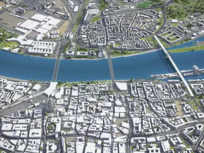 Cologne - Koln Low-poly 3D model