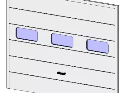 Garage sectionnelle Free 3D model