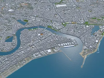 Phan Thiet Vietnam Low-poly 3D model