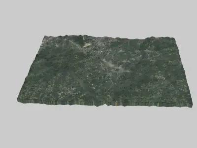 Durham City Low-poly 3D model