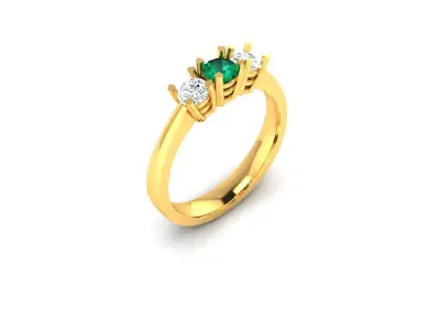 Women Ring  Render 3dm STL OBJ FBX Details 3D print model 230