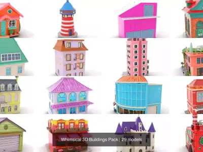 Whimsical 3D Buildings Pack