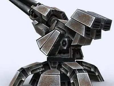 3DRT - Sci-Fi Forces - Artillery Gun 2  Low-poly 3D model