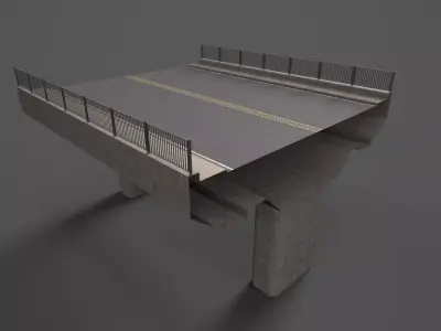 Bridge  Low-poly 3D model