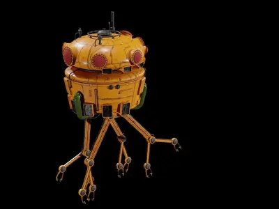 Sci-Fi Collector 3D Model Low-poly 3D model