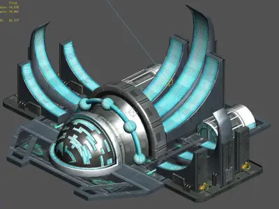 Space-power plant 02 3D model