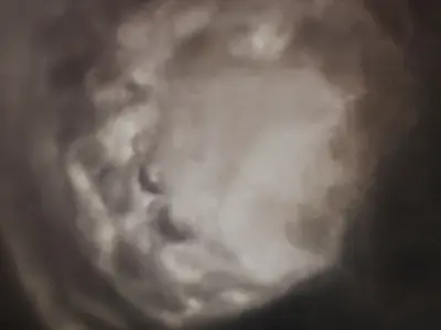 Inside the storm - HDRI Panoramic Sky - 360 clouds v02 Low-poly 3D model