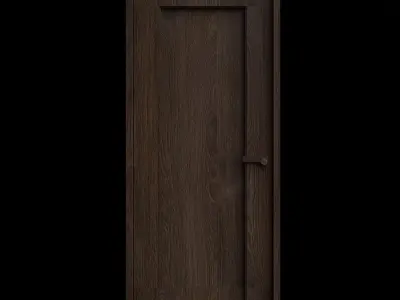 Door 3 wooden 3D model