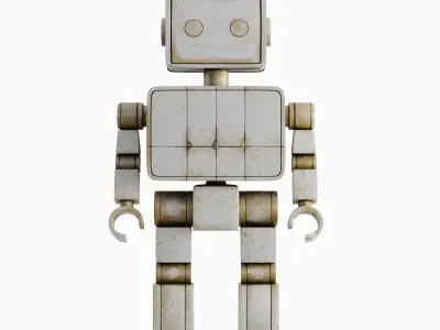 Decorative Robot Sculpture 02 3D model