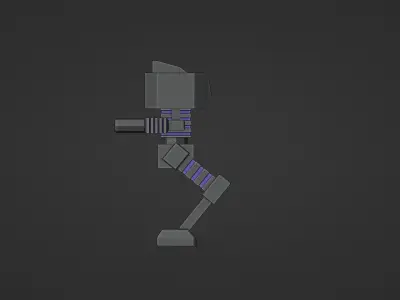 Sentinel Robot Low-poly 3D model