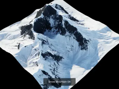 Snow Mountain 3D Model Pack