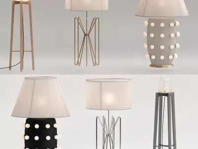 Modern lighting lead 3D model