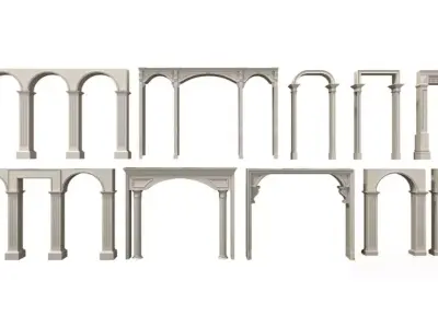 European style door frame components Texture
